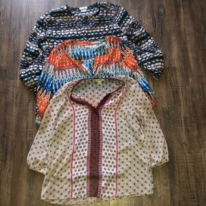 Set of 3 work blouses / shirts Sz. L/XL